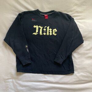 Nike sweatshirt/jumper - black, size M